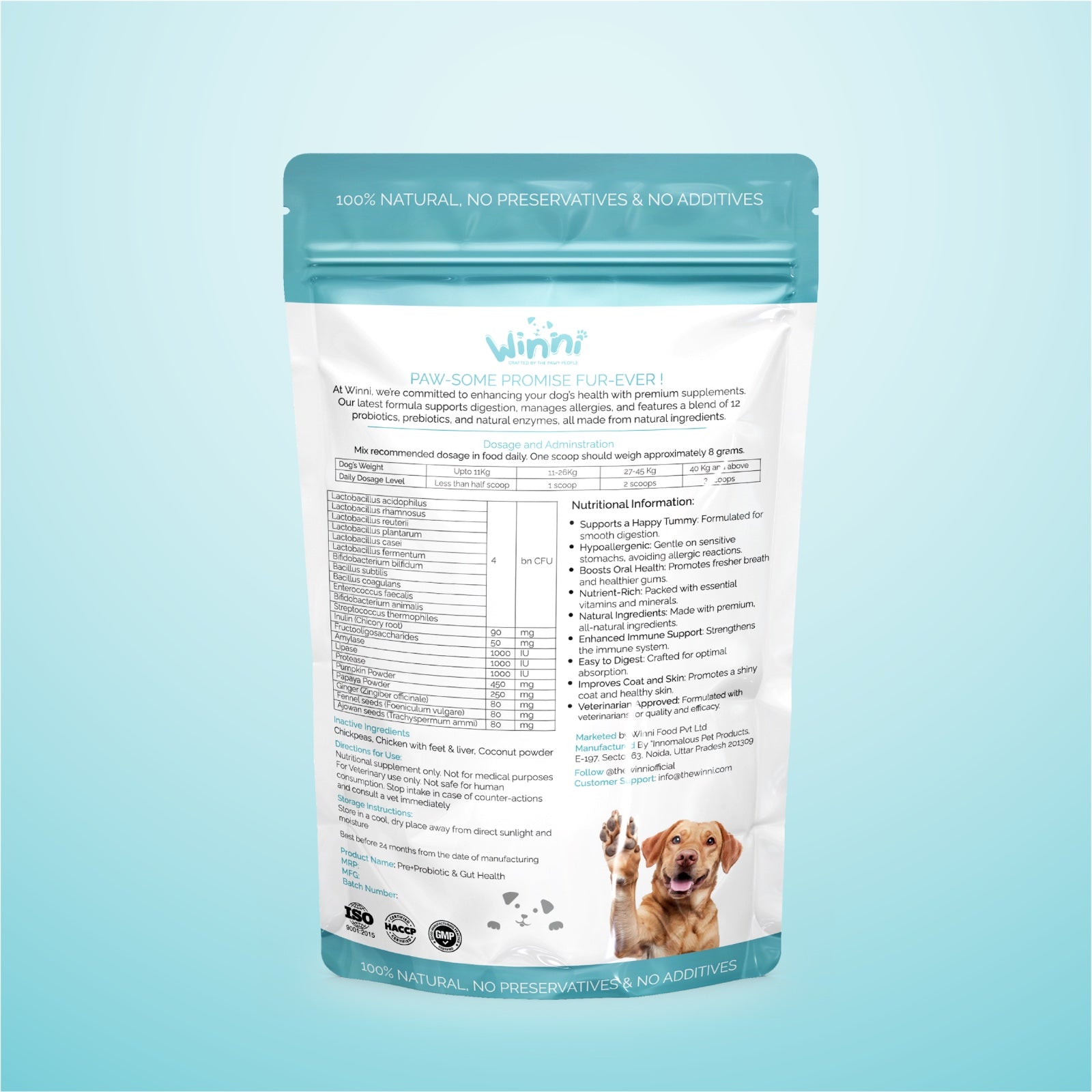 Pre + Probiotics & Gut Health for Dogs